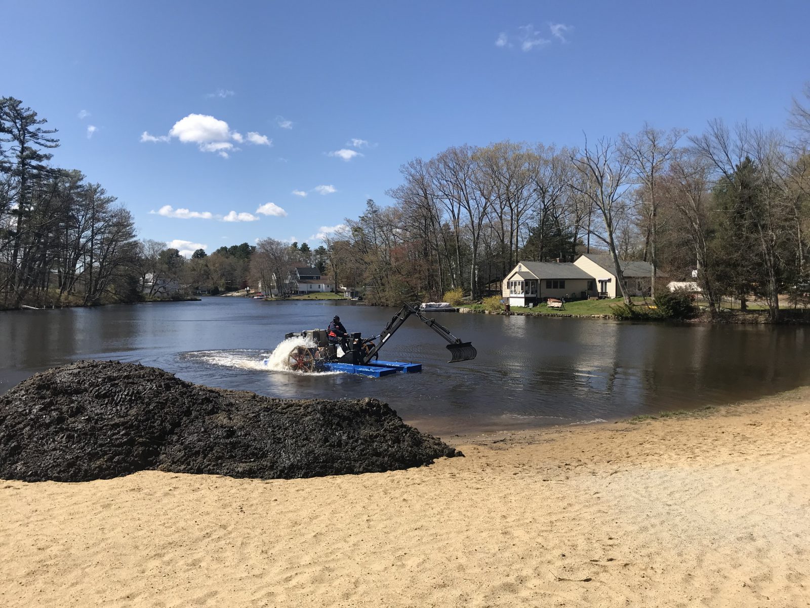 hydro-rake lake and pond management sediment removal