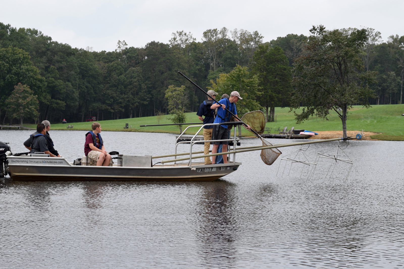 electrofishing boat