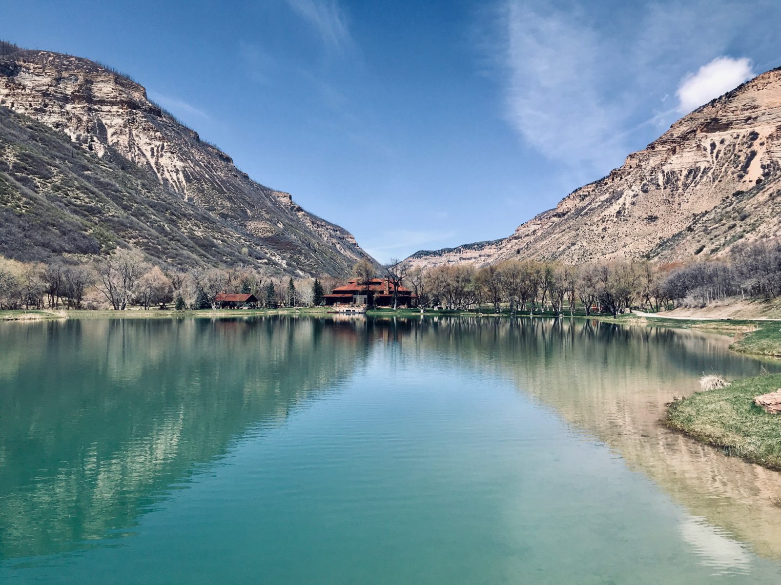 scenic lake and pond management with mountains - south - west - northeast - mountains