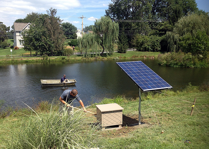 Diffused Pond & Lake Aerator System, Solar Aerators