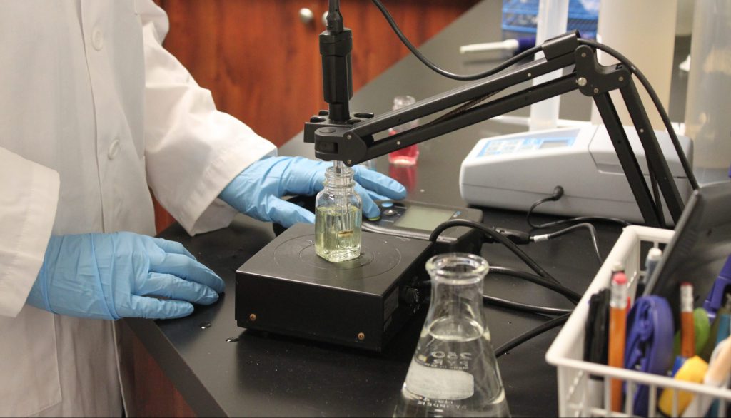 in-house water quality testing lab