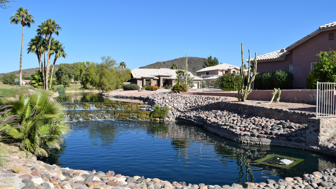 HOA Stormwater Pond Scenic