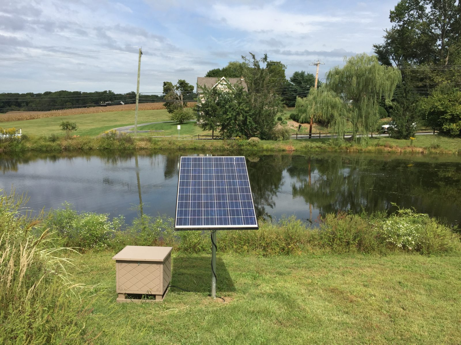 Hitchens Farm Pond_Solar Aeration_Hockessin DE_JohnP_09.15