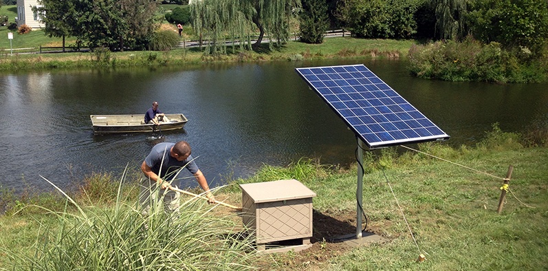 Solar Aeration System Aerate Your Pond Without Electricity