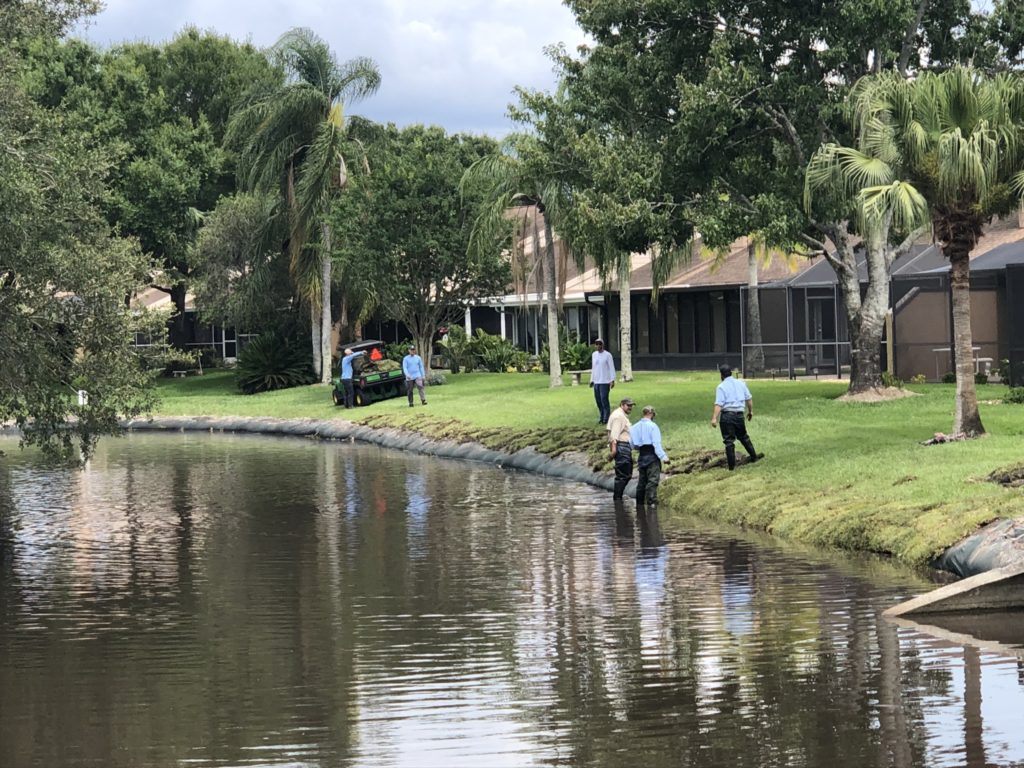 golf course - sox installation - erosion control - shoreline