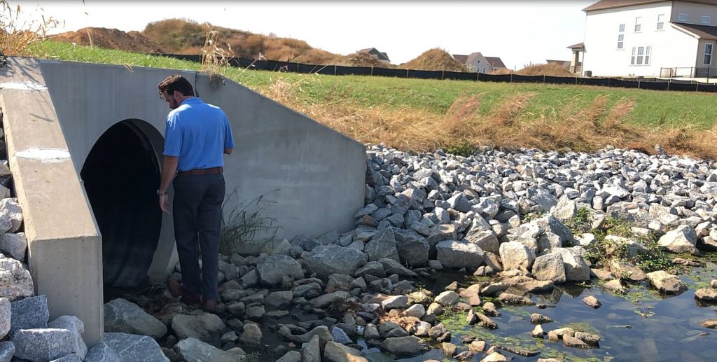 stormwater inspection lake and pond management - stormwater drain - rock wall - regulatory permitting - john phelps - de - 4