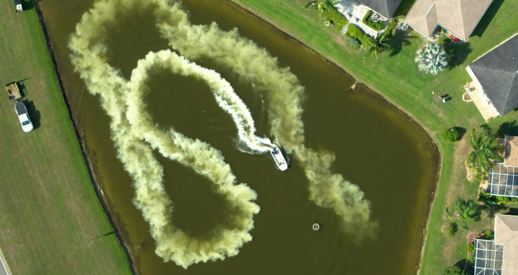 nutrient remediation products - on the job - lake and pond treatment - algae and aquatic weed control - alum - calcis - phoslock