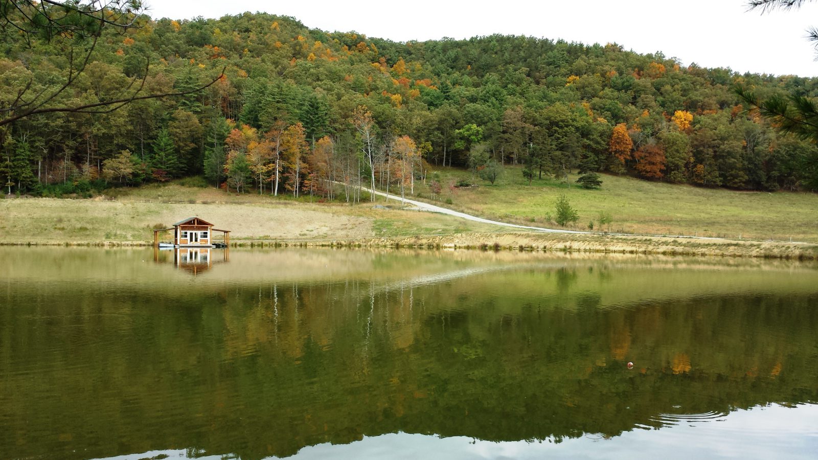 Fall pond photo Harmony Mtn _lake management pond maintenance in Georgia, Alabama, & Mississippi - scenic