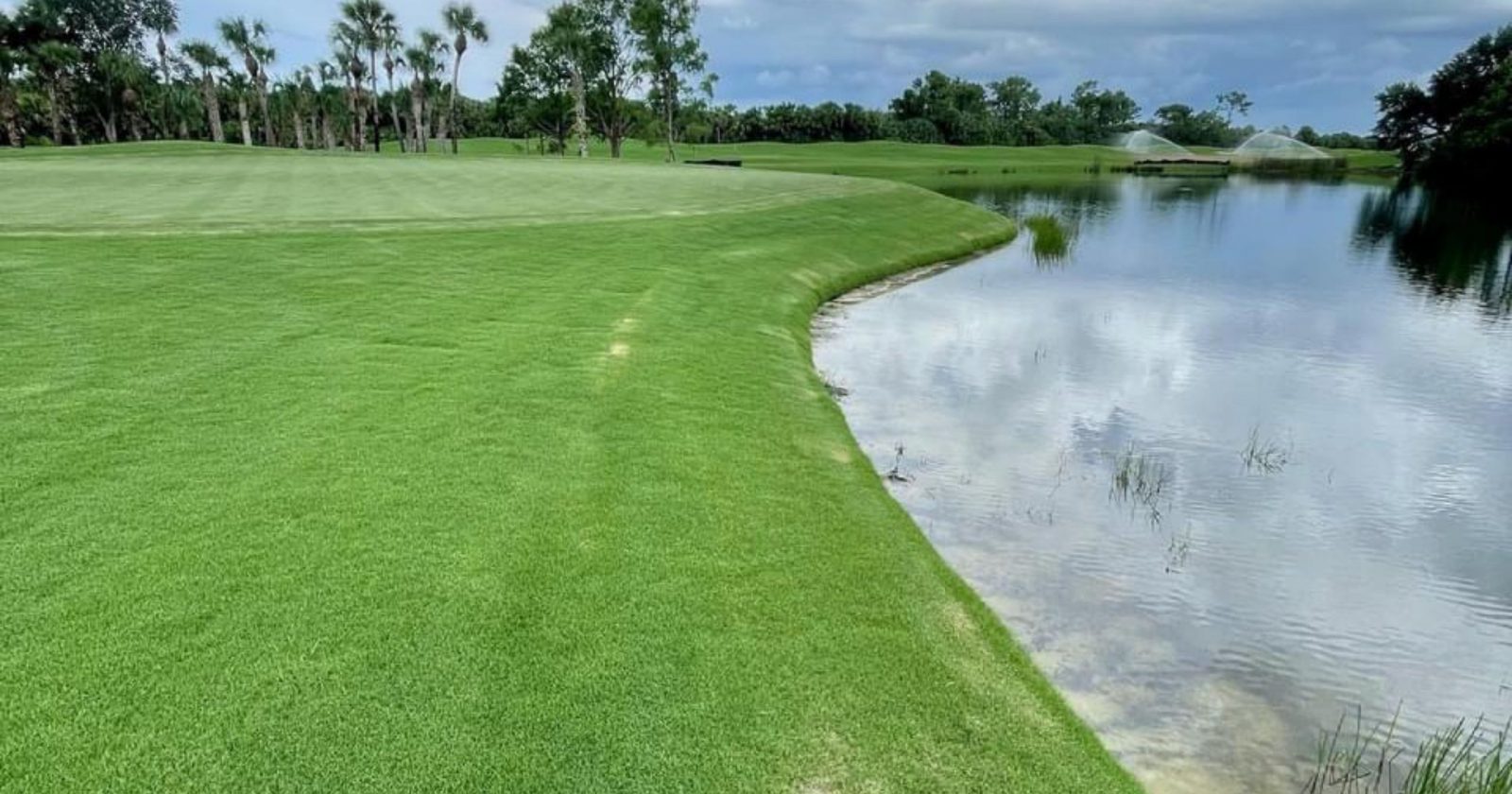Olde Florida Golf Course: shoreline erosion control - after SOX Before and After - after erosion controlGolf Course SOX Erosion Control