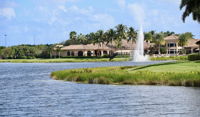 Lake and Wetland Fountain Community