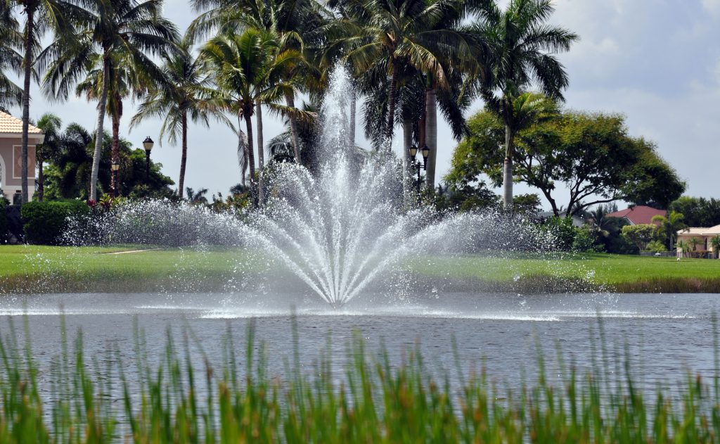 Crown and Geyser, 7.5 HP, Wellington, FL_AlexKurth solitude lake managaement fountains and aeration systems vendor partners aquamaster