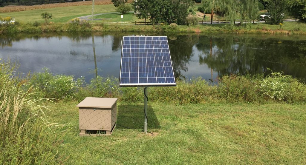 Hitchens Farm Pond_Solar Aeration_Hockessin DE_ lake and pond management fountains and aeration systems keeton vendor partner