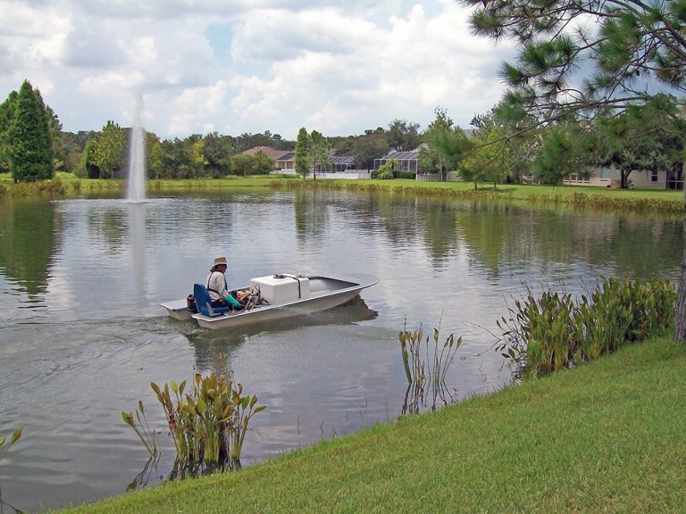 herbicide-application-lake-management