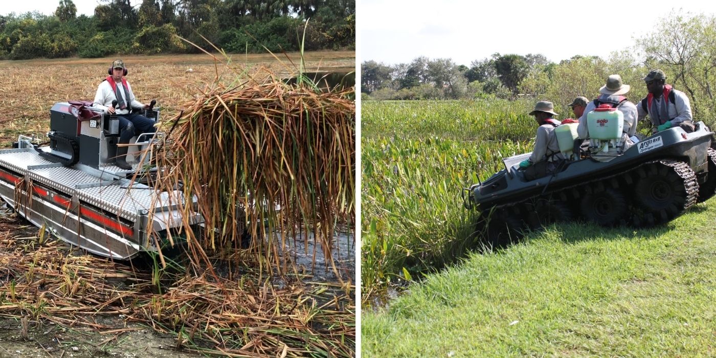 wetland-management-amphibious-track-vehickles-low-pressure-machinery