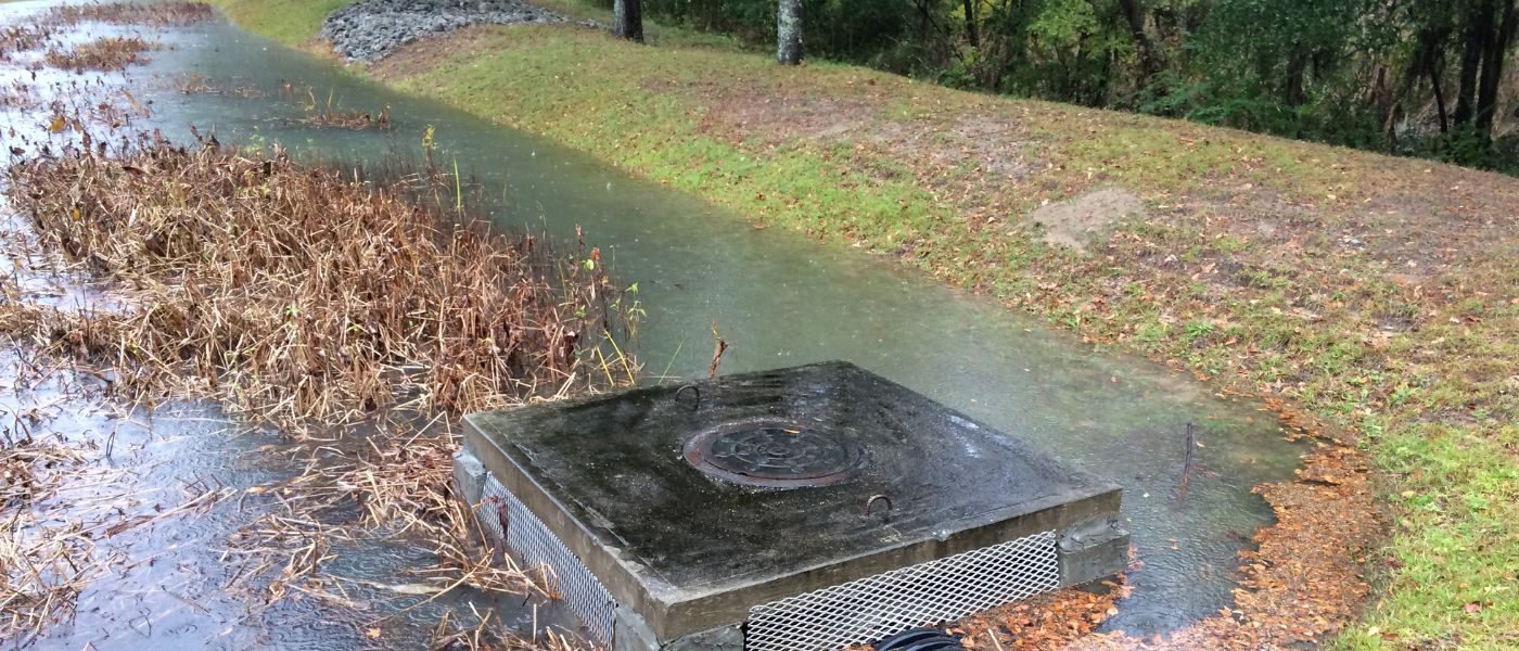 Flooding due to Clogged Stormwater drainage due to invasive aquatic plants and weeds
