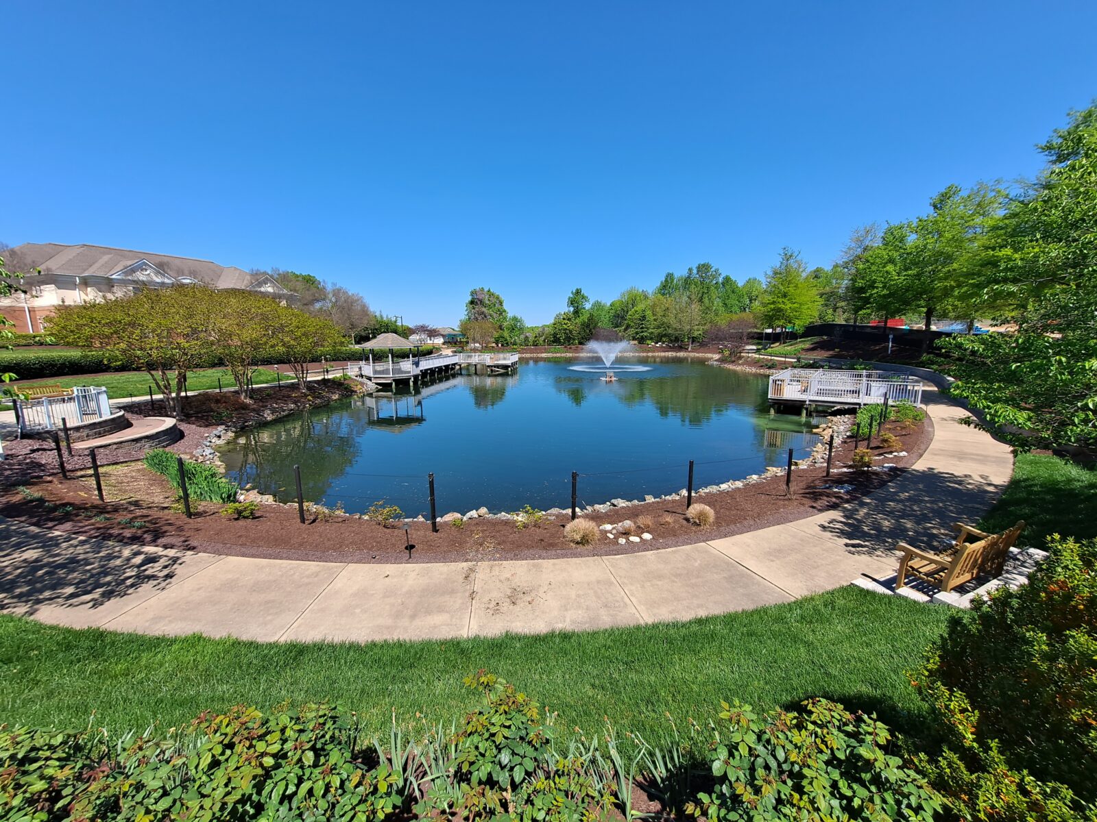 Professional pond maintenance services improve the health of a community pond