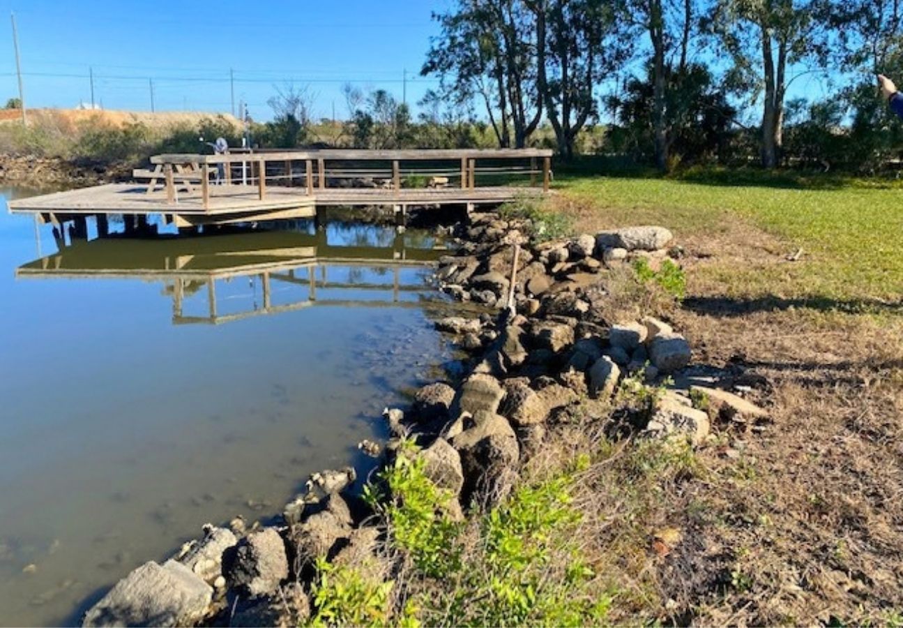 Community dock Erosion Repair Project - Before